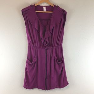 A. Tulip Dress Plum Purple size Medium